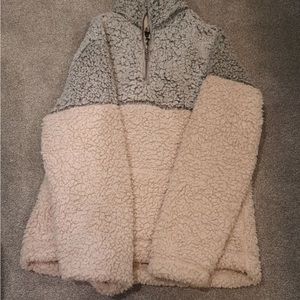 Thick quarter zip sweater